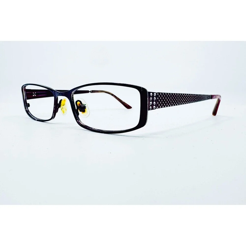 Jill Stuart Eyeglasses Womens Purple Rhinestone JS005-6 50-17-135